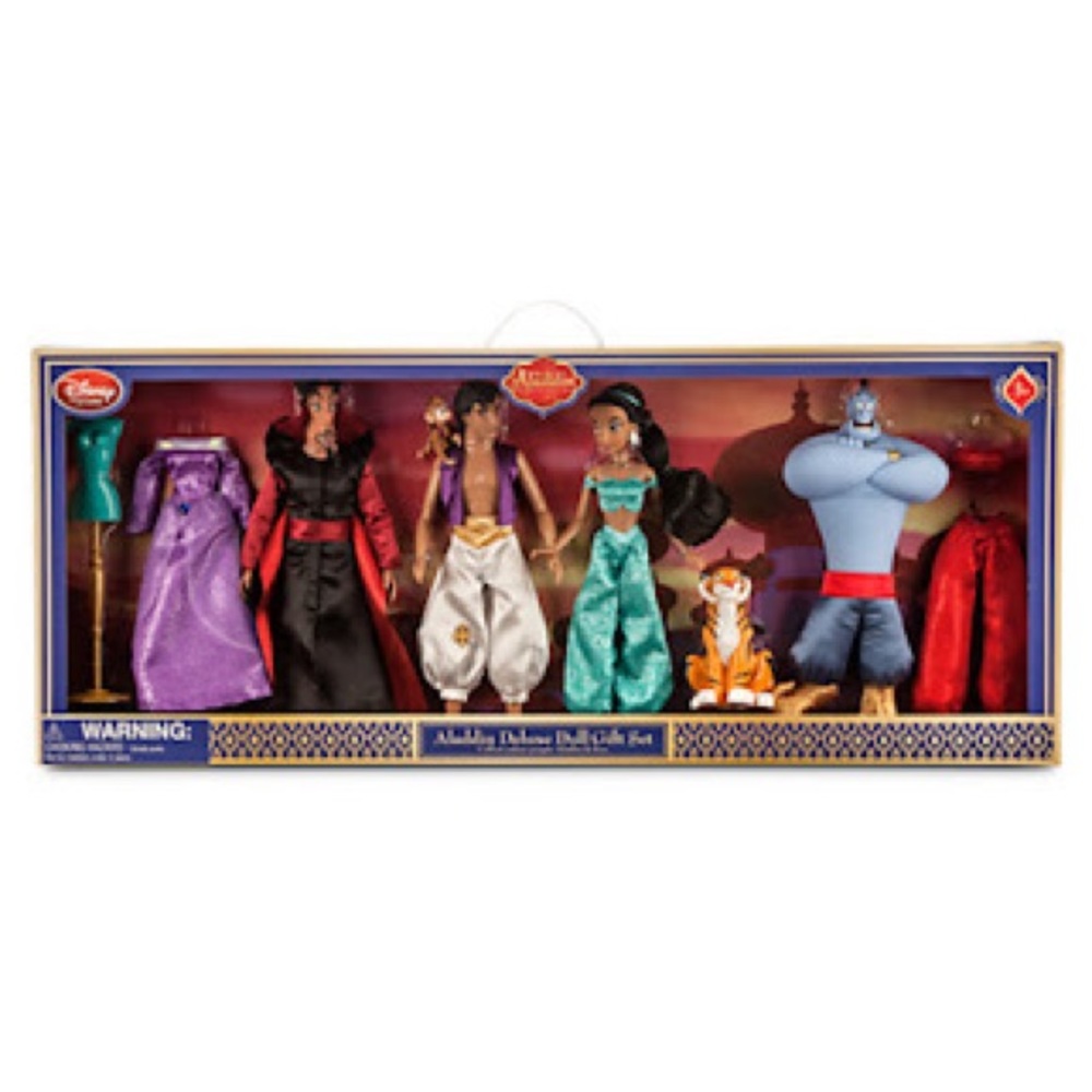 Disney store Aladdin deluxe doll gift set
